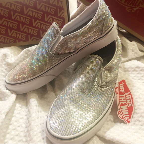 Silver iridescent sequin Vans - Picture 11 of 11